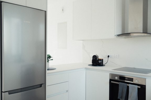 Kitchen and fridge