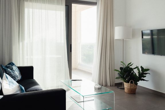 Living area and sea view