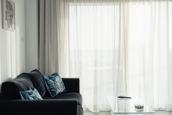 Living area and couch